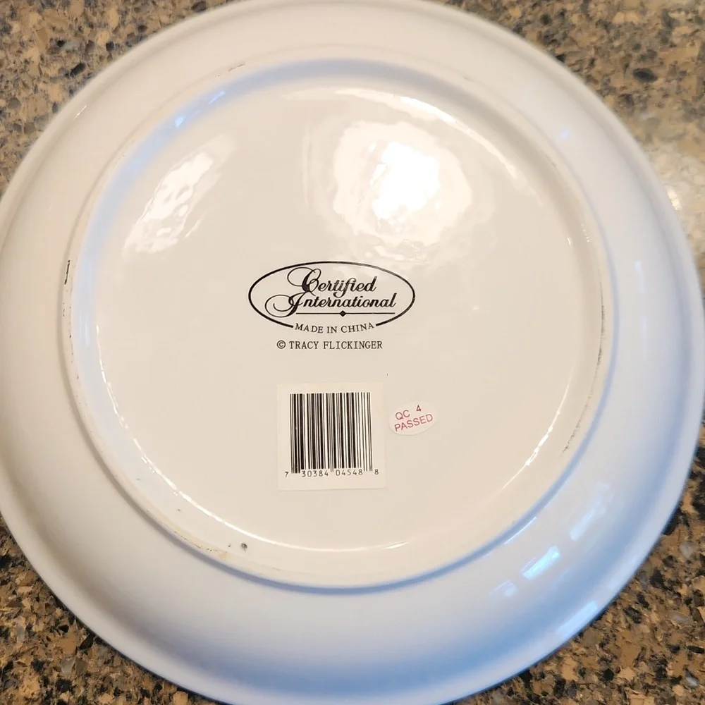 Hand-Painted Chef Serving Bowl